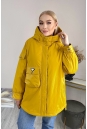 Женское пальто из текстиля с капюшоном 8024101-2