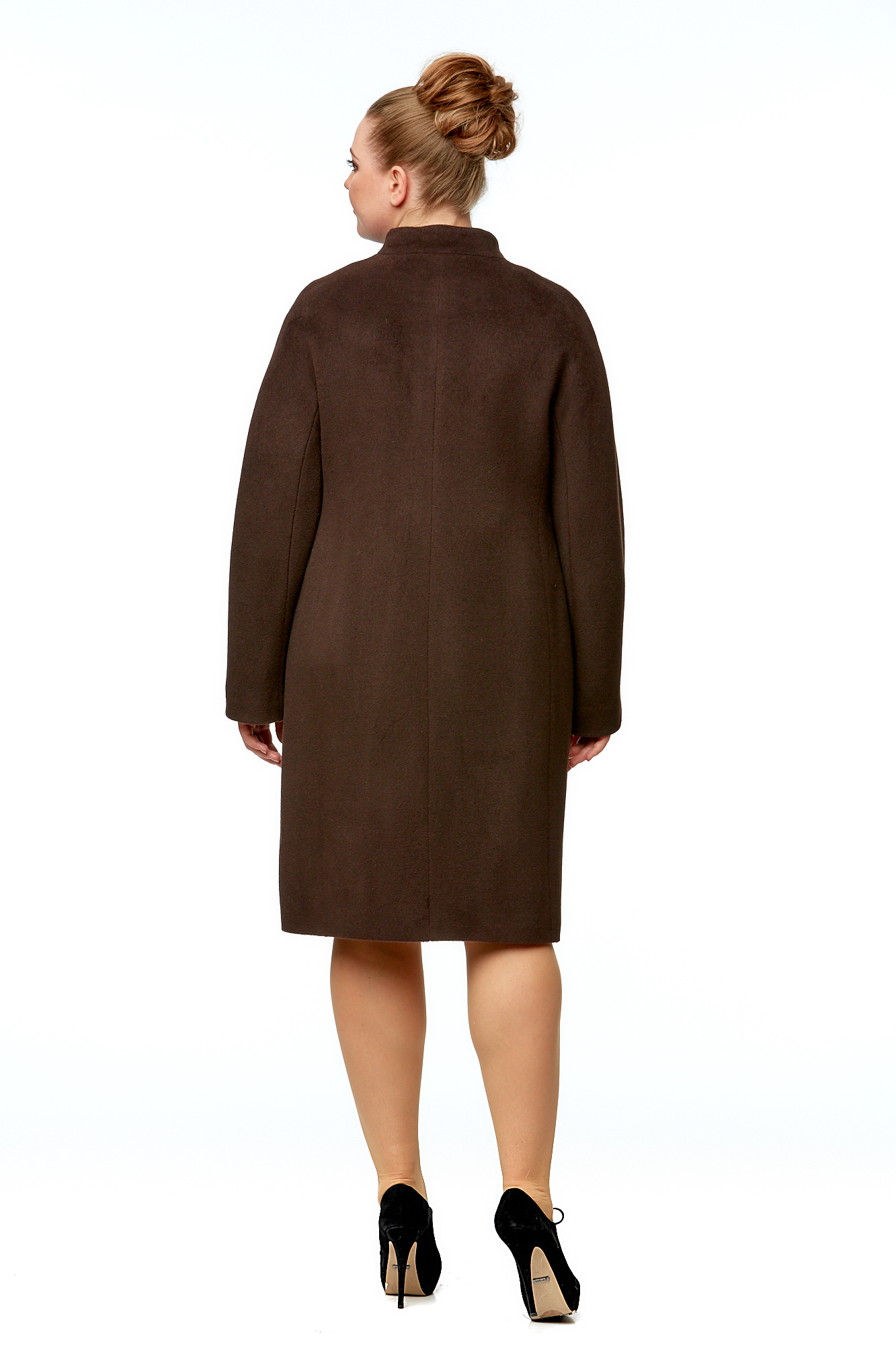 Женское пальто из текстиля с воротником 8002006-4