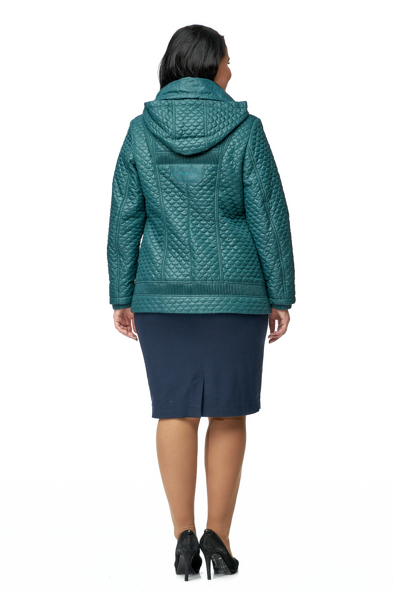 Куртка женская из текстиля с капюшоном 8010174-3