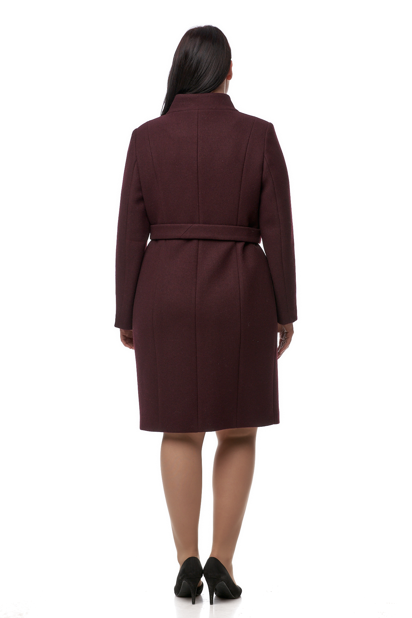 Женское пальто из текстиля с воротником 8010392-2